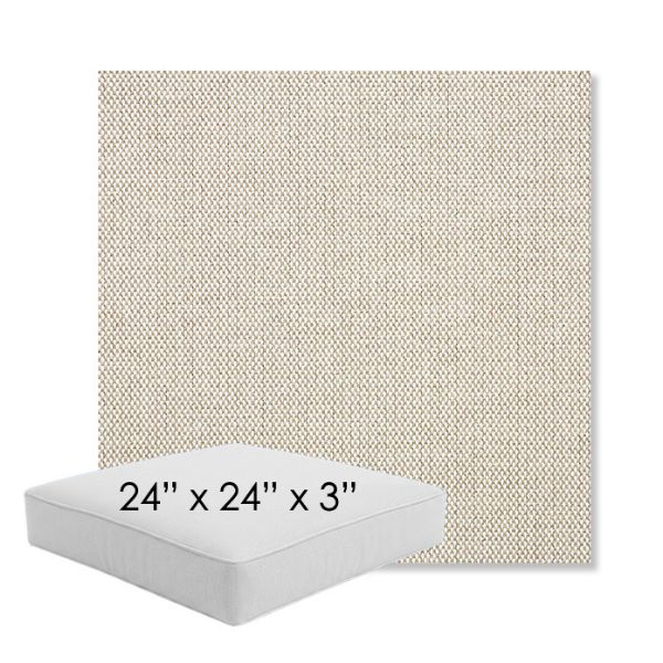 Picture of Blend Linen | 24" x 24" x 3" Square Outdoor Cushion - Sunbrella© Fabric