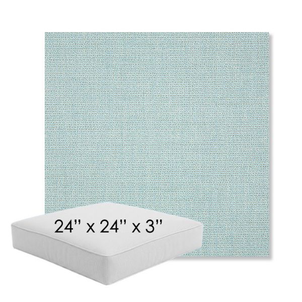 Picture of Bliss Dew | 24" x 24" x 3" Square Outdoor Cushion - Sunbrella© Fabric