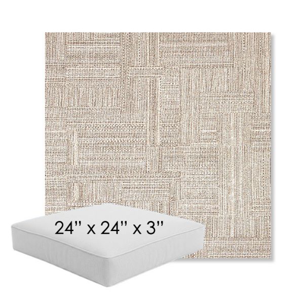 Picture of Boro Walnut | 24" x 24" x 3" Square Outdoor Cushion - Sunbrella© Fabric
