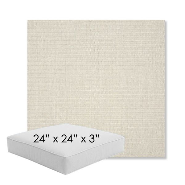Picture of Canvas Cloud | 24" x 24" x 3" Square Outdoor Cushion - Sunbrella© Fabric