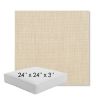 Picture of Canvas Flax | 24" x 24" x 3" Square Outdoor Cushion - Sunbrella© Fabric