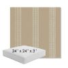 Picture of Caper Camel | 24" x 24" x 3" Square Outdoor Cushion - Sunbrella© Fabric