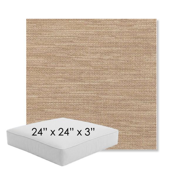 Picture of Charmer Limestone | 24" x 24" x 3" Square Outdoor Cushion - Sunbrella© Fabric