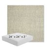 Picture of Chartres Pebble | 24" x 24" x 3" Square Outdoor Cushion - Sunbrella© Fabric