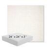 Picture of Crush Snow | 24" x 24" x 3" Square Outdoor Cushion - Sunbrella© Fabric