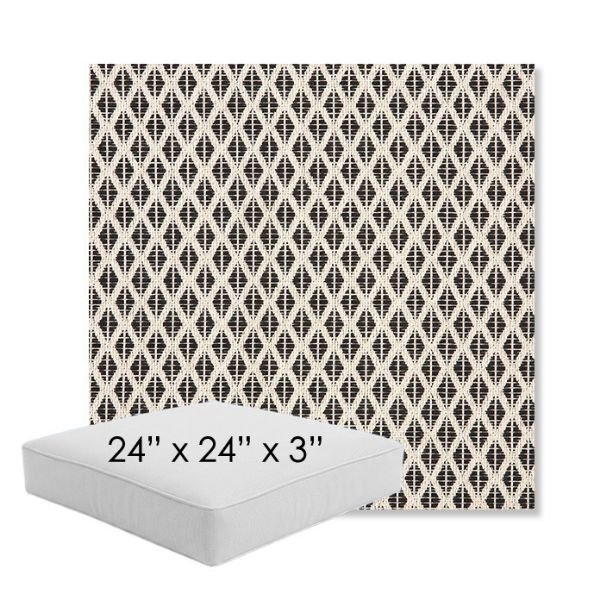 Picture of Detail Classic | 24" x 24" x 3" Square Outdoor Cushion - Sunbrella© Fabric