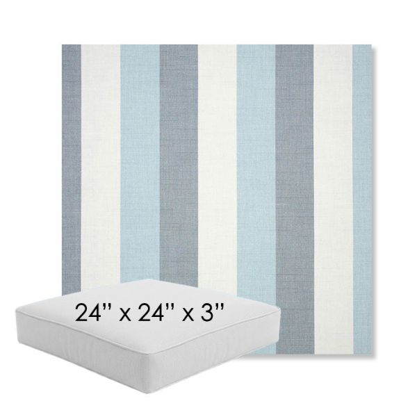 Picture of Direction Dew | 24" x 24" x 3" Square Outdoor Cushion - Sunbrella© Fabric