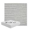 Picture of Embrace Pewter | 24" x 24" x 3" Square Outdoor Cushion - Sunbrella© Fabric