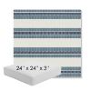 Picture of Excel Denim | 24" x 24" x 3" Square Outdoor Cushion - Sunbrella© Fabric