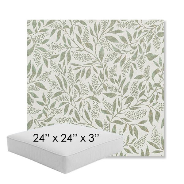Picture of Exquisite Aloe | 24" x 24" x 3" Square Outdoor Cushion - Sunbrella© Fabric