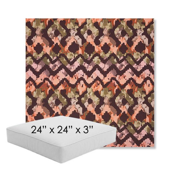 Picture of Inga Gypsy | 24" x 24" x 3" Square Outdoor Cushion - Sunbrella© Fabric