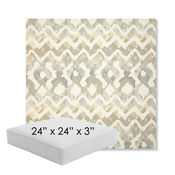 Picture of Inga Marble | 24" x 24" x 3" Square Outdoor Cushion - Sunbrella© Fabric