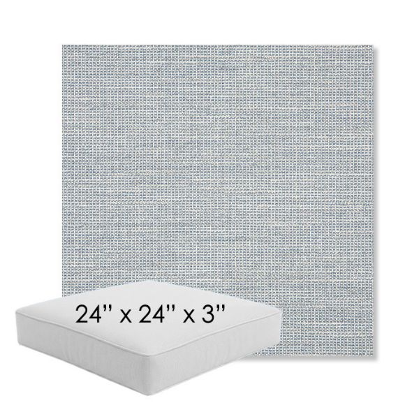 Picture of Kudos Saltwater | 24" x 24" x 3" Square Outdoor Cushion - Sunbrella© Fabric