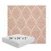 Picture of Linnaeus Clay | 24" x 24" x 3" Square Outdoor Cushion - Sunbrella© Fabric