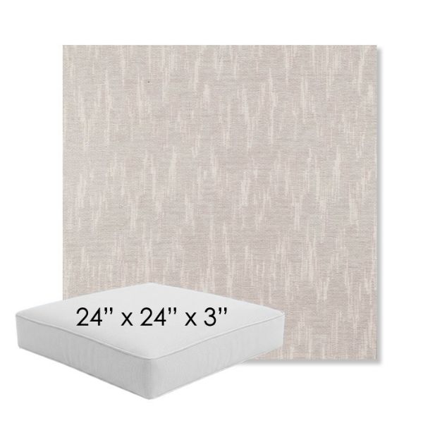 Picture of Mountains Snow | 24" x 24" x 3" Square Outdoor Cushion - Sunbrella© Fabric