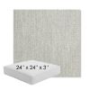 Picture of Pique Gravel | 24" x 24" x 3" Square Outdoor Cushion - Sunbrella© Fabric