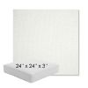 Picture of Pique Salt | 24" x 24" x 3" Square Outdoor Cushion - Sunbrella© Fabric