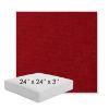 Picture of Play Scarlet | 24" x 24" x 3" Square Outdoor Cushion - Sunbrella© Fabric