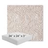 Picture of Rapids Camel | 24" x 24" x 3" Square Outdoor Cushion - Sunbrella© Fabric