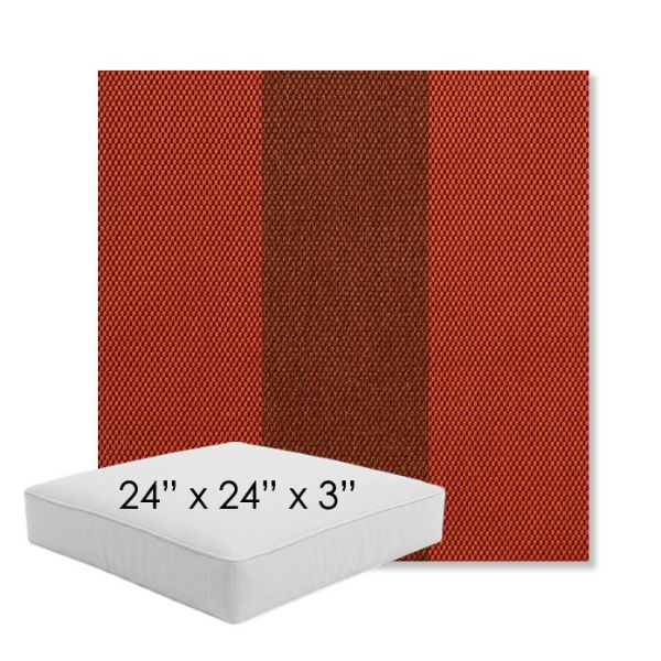 Picture of Rothko Whiskey Ginger | 24" x 24" x 3" Square Outdoor Cushion - Sunbrella© Fabric