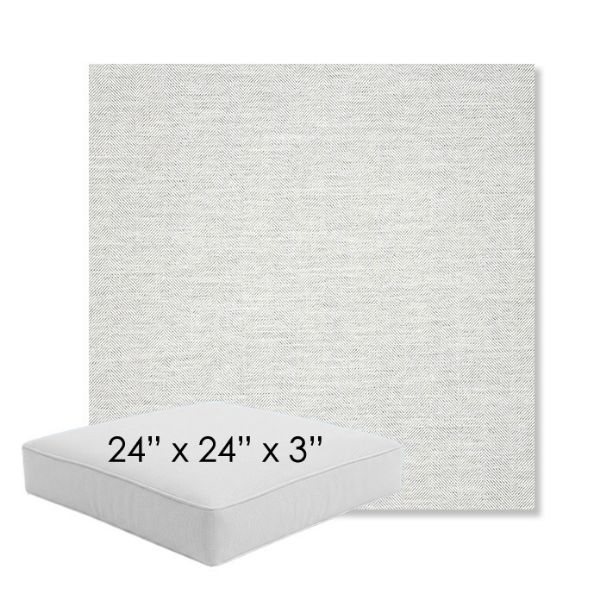 Picture of Switch Snow | 24" x 24" x 3" Square Outdoor Cushion - Sunbrella© Fabric