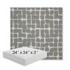 Picture of Toggle Greystone | 24" x 24" x 3" Square Outdoor Cushion - Sunbrella© Fabric
