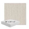 Picture of Vista Alabaster | 24" x 24" x 3" Square Outdoor Cushion - Sunbrella© Fabric