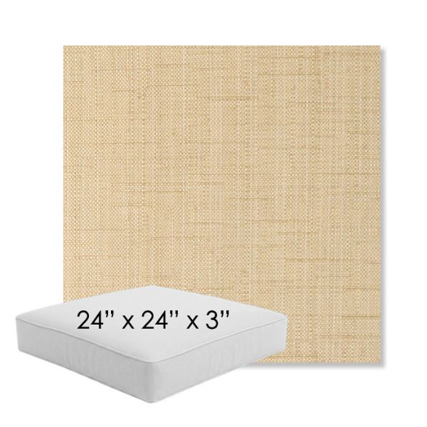 Picture of Willa Hemp | 24" x 24" x 3" Square Outdoor Cushion - Sunbrella© Fabric