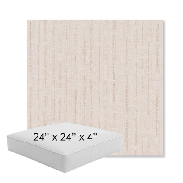 Picture of Abundant Parchment | 24" x 24" x 4" Square Outdoor Cushion - Sunbrella© Fabric