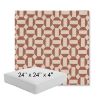Picture of Assemble Clay | 24" x 24" x 4" Square Outdoor Cushion - Sunbrella© Fabric