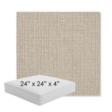 Picture of Bliss Sand | 24" x 24" x 4" Square Outdoor Cushion - Sunbrella© Fabric