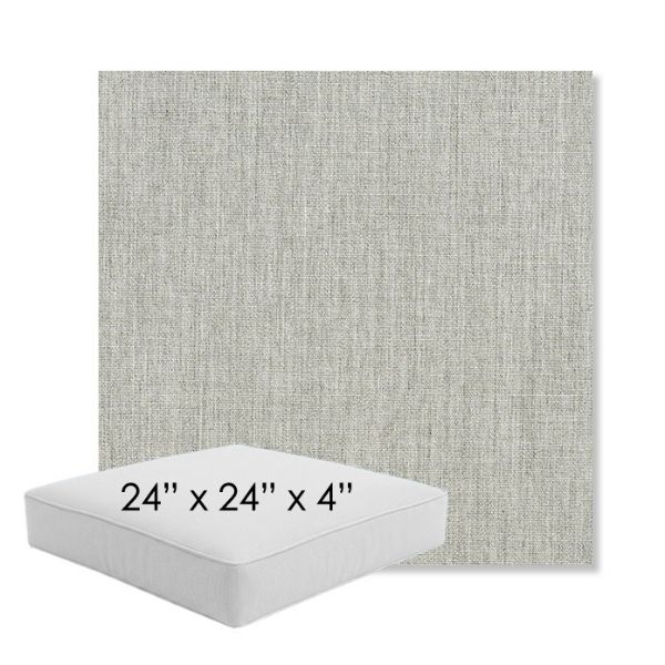 Picture of Canvas Granite | 24" x 24" x 4" Square Outdoor Cushion - Sunbrella© Fabric