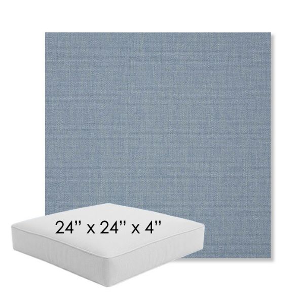 Picture of Canvas Haze | 24" x 24" x 4" Square Outdoor Cushion - Sunbrella© Fabric