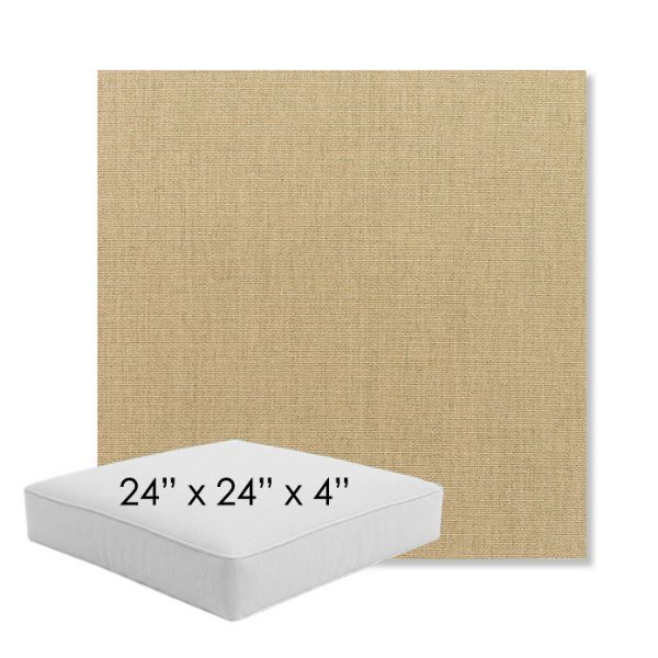 Picture of Canvas Heather Beige | 24" x 24" x 4" Square Outdoor Cushion - Sunbrella© Fabric