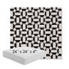 Picture of Hoopla Panda | 24" x 24" x 4" Square Outdoor Cushion - Sunbrella© Fabric