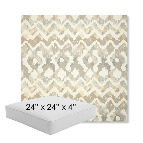 Picture of Inga Marble | 24" x 24" x 4" Square Outdoor Cushion - Sunbrella© Fabric