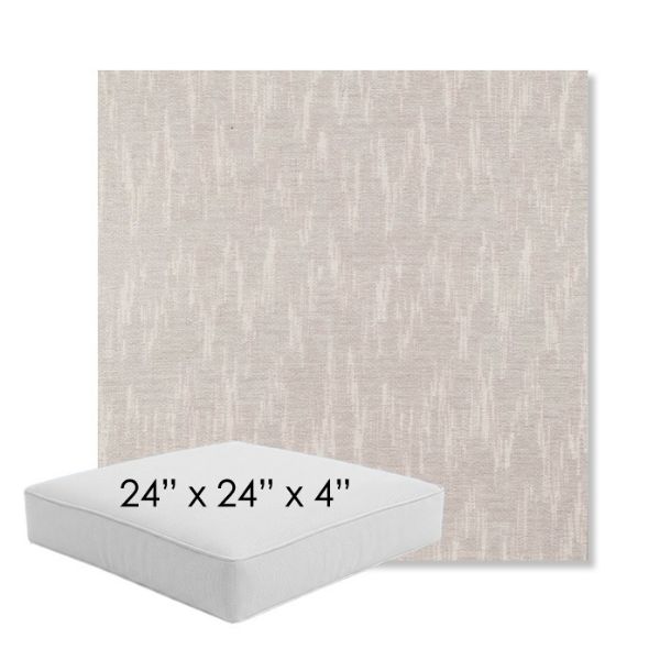 Picture of Mountains Snow | 24" x 24" x 4" Square Outdoor Cushion - Sunbrella© Fabric