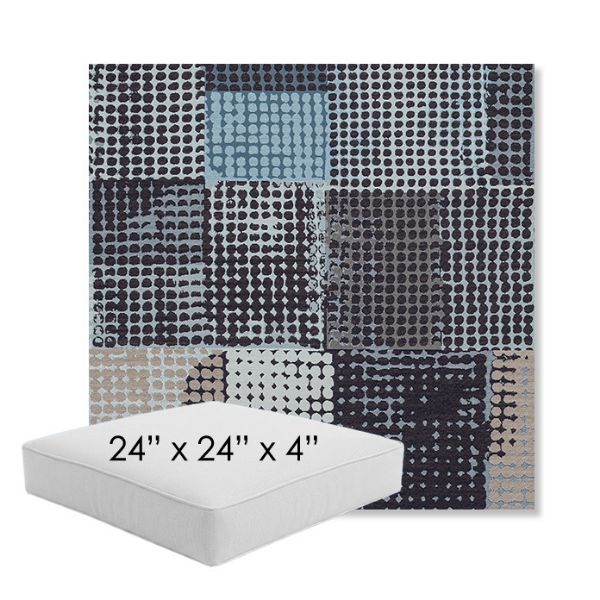 Picture of Pop Patch | 24" x 24" x 4" Square Outdoor Cushion - Sunbrella© Fabric