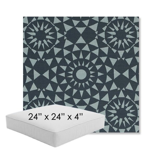 Picture of Sundial Sailboat | 24" x 24" x 4" Square Outdoor Cushion - Sunbrella© Fabric
