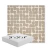 Picture of Toggle Driftwood | 24" x 24" x 4" Square Outdoor Cushion - Sunbrella© Fabric