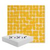 Picture of Toggle Lemon Drop | 24" x 24" x 4" Square Outdoor Cushion - Sunbrella© Fabric