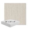Picture of Vista Alabaster | 24" x 24" x 4" Square Outdoor Cushion - Sunbrella© Fabric