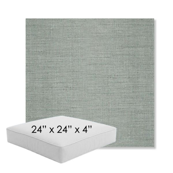 Picture of Willa Mist | 24" x 24" x 4" Square Outdoor Cushion - Sunbrella© Fabric