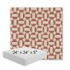Picture of Assemble Clay | 24" x 24" x 5" Square Outdoor Cushion - Sunbrella© Fabric