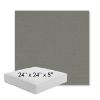 Picture of Canvas Charcoal | 24" x 24" x 5" Square Outdoor Cushion - Sunbrella© Fabric