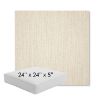 Picture of Cast Pumice | 24" x 24" x 5" Square Outdoor Cushion - Sunbrella© Fabric