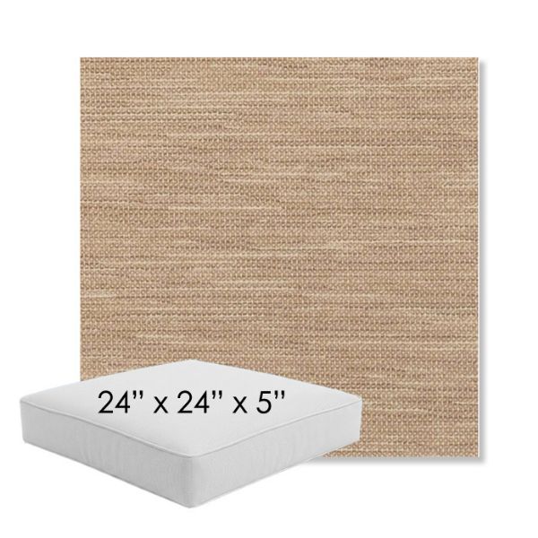 Picture of Charmer Limestone | 24" x 24" x 5" Square Outdoor Cushion - Sunbrella© Fabric