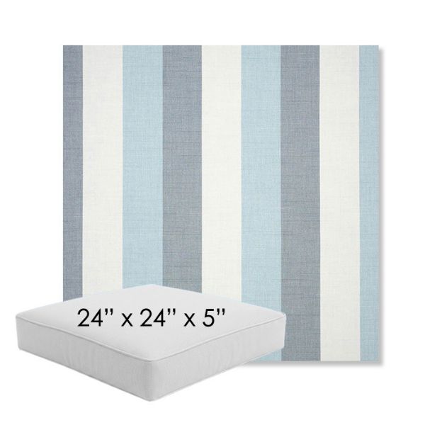 Picture of Direction Dew | 24" x 24" x 5" Square Outdoor Cushion - Sunbrella© Fabric