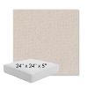 Picture of Dumont Cream | 24" x 24" x 5" Square Outdoor Cushion - Sunbrella© Fabric