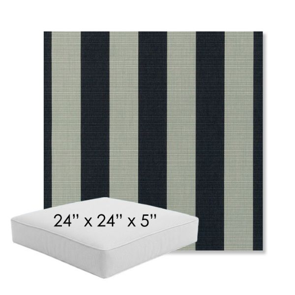 Picture of Expressive Mist | 24" x 24" x 5" Square Outdoor Cushion - Sunbrella© Fabric